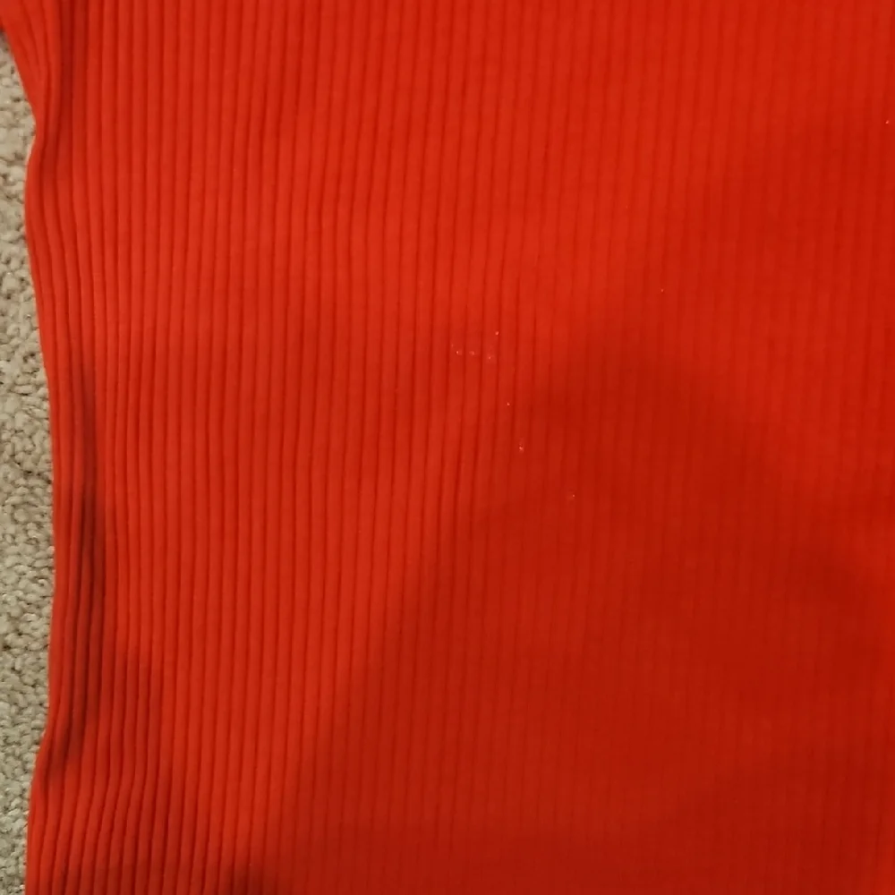 J.Crew Belvedere Ribbed Bell Sleeve Top XL Extra Large Bright Cherry Red Blouse